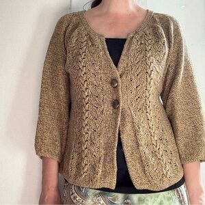 DKNY Marled Knit Cardigan